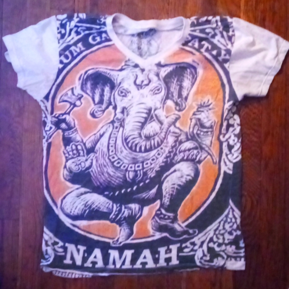 Ganesha v-neck t-shirt